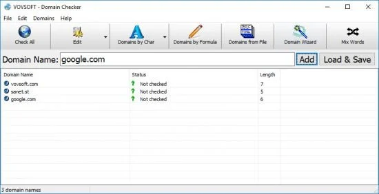 VovSoft Domain Checker(批量域名状态查询器)V9.3