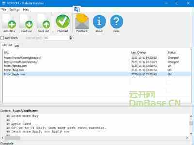 VovSoft Website Watcher(网站监控工具)v1.5