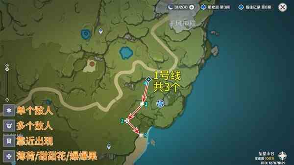 《原神》骗骗花讨伐路线介绍