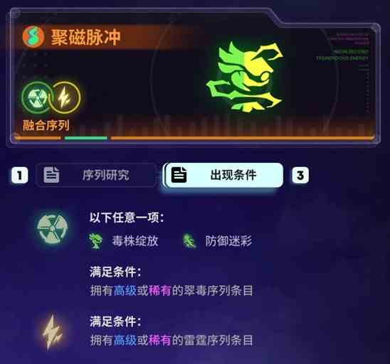 《霓虹序列》翠毒体系融合序列词条大全-翠毒体系融合词条出现条件一览