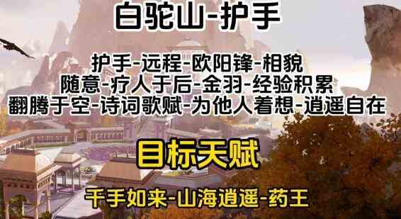 射雕门派职业天赋怎么选 射雕全门派职业天赋选择推荐