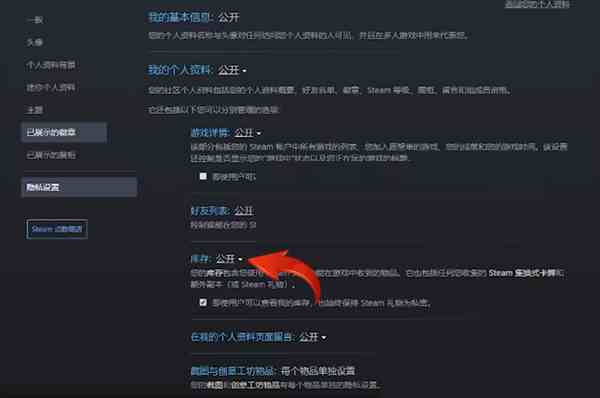 steam库存怎么设置不公开 steam私密购买功能上线