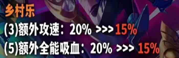 金铲铲之战s10赛季羁绊改动乡村乐削弱