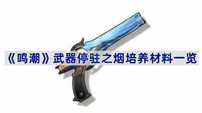 《鸣潮》武器停驻之烟培养材料一览