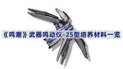 《鸣潮》武器鸣动仪-25型培养材料一览