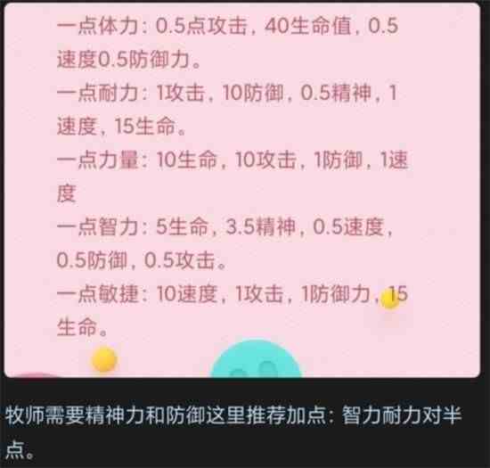 摩尔庄园牧师要怎么加点