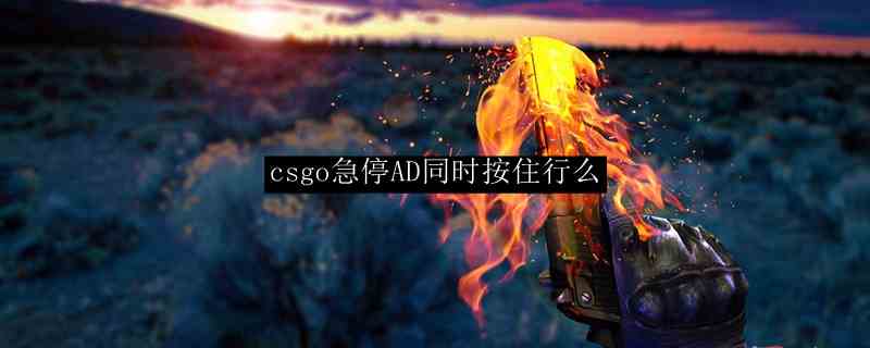 csgo急停AD同时按住行么