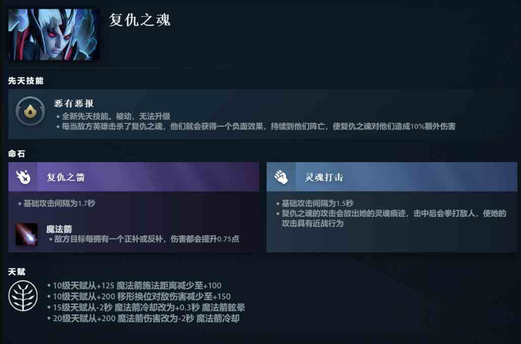 dota2复仇之魂先天技能介绍图1