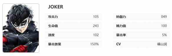 女神异闻录夜幕魅影Joker怎么样 Joker图鉴一览图8