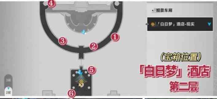 崩坏星穹铁道白日梦酒店现实全宝箱位置一览图3