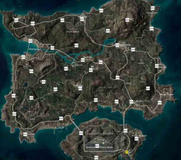 pubg艾伦格密室位置图一览图3