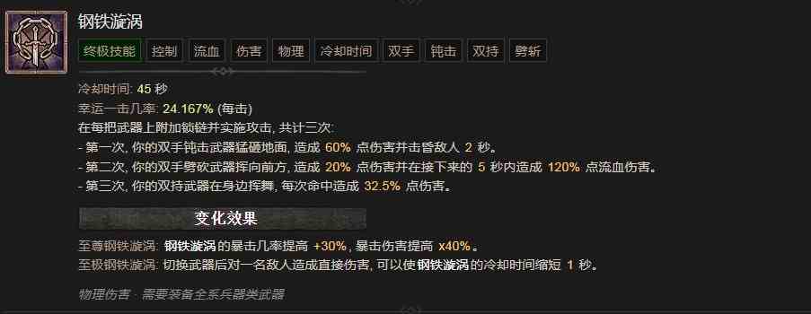 暗黑破坏神4钢铁漩涡技能有什么效果 暗黑破坏神4钢铁漩涡技能效果分享图1