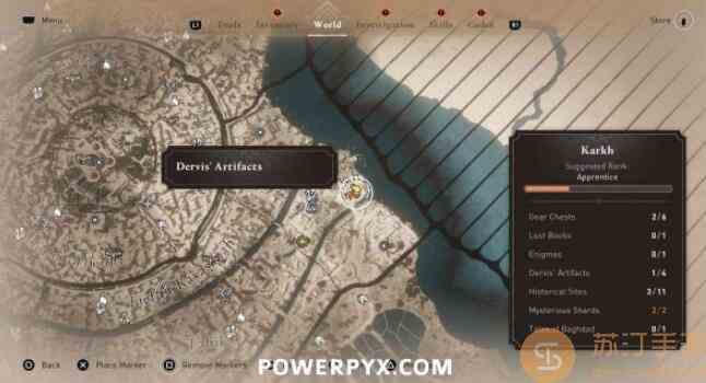 刺客信条幻景德尔维什文物位置汇总图10