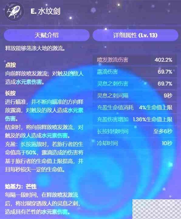 原神4.0版本水主技能介绍与圣遗物武器选择推荐攻略图2
